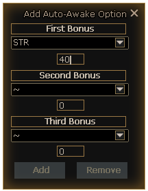Add Auto-Awake Option Window